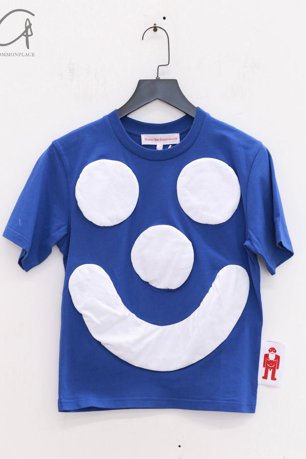 Walter Van Beirendonck 25 Spring/Summer Smile Cropped T-Shirt WVB-8007-Mazzarine Blue